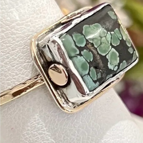 Jes Maharry Riveting Turquoise Ring - Picture 6 of 10